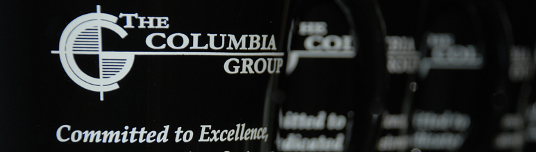Image of mugs with The Columbia Group logo.