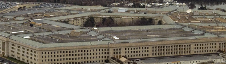 Aerial view of the Pentagon.